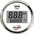 Цифровой тахометр с счетчиком моточасов PLT2-WS-RPM белый