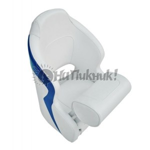 Кресло Flip up с крепежной пластиной серо-синее
