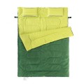 Двойной спальный мешок с подушками Nature Nike 185+30*145см зеленый