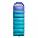Спальный мешок с капюшоном Nature Hike U150 (190+30)x75см, вес 1,1кг, 5-10C синий