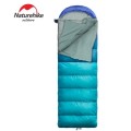 Спальный мешок с капюшоном Nature Hike U280-P с фибер вставкой (190+30)x75см синий