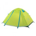 3-х местная палатка с алюминиевыми стойками P-Series 210T65D 205х(160+45)см зеленая