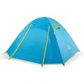 3-х местная палатка с алюминиевыми стойками P-Series 210T65D 205х(160+45)см синяя