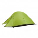 Сверхлегкая двухместная палатка Nature Hike Cloud Up Ultraligh (210+60)х125см зеленая