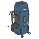 Khumbu 60 Рюкзак alpine blue/carbon